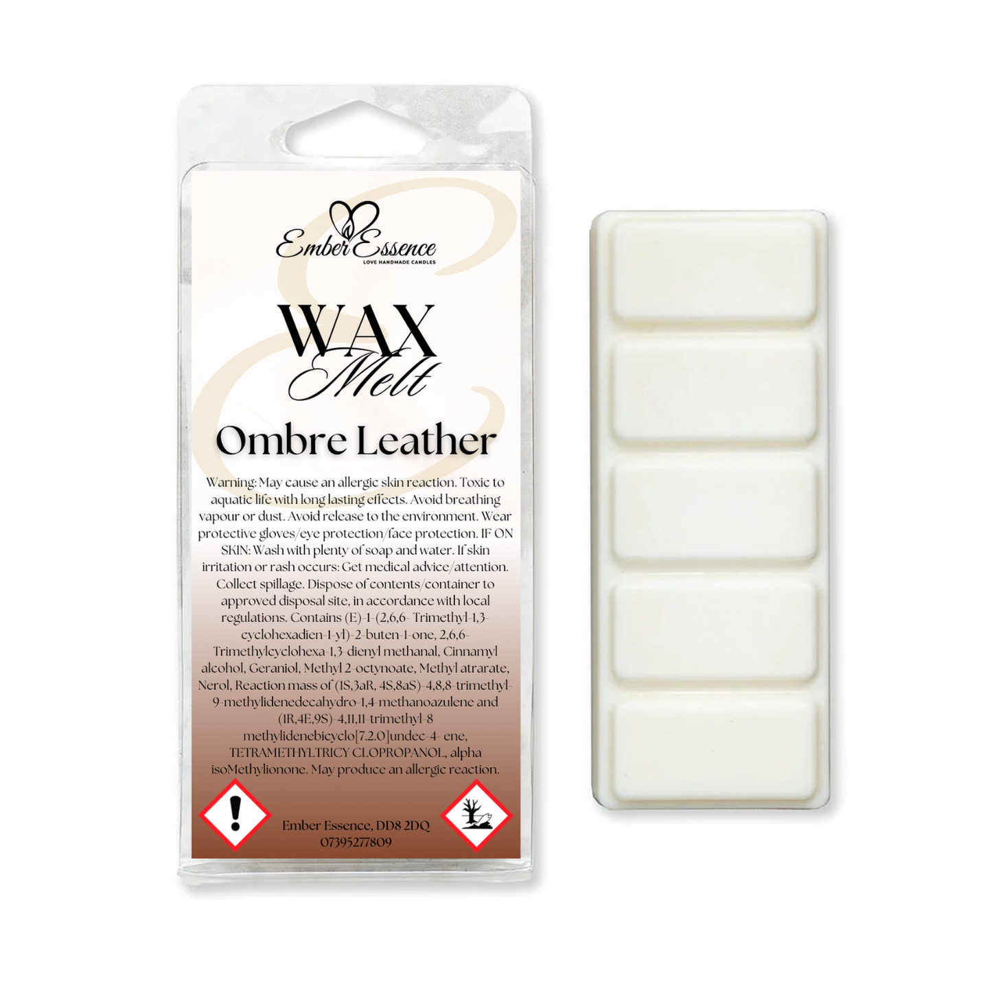 Ombre Leather Wax Melt