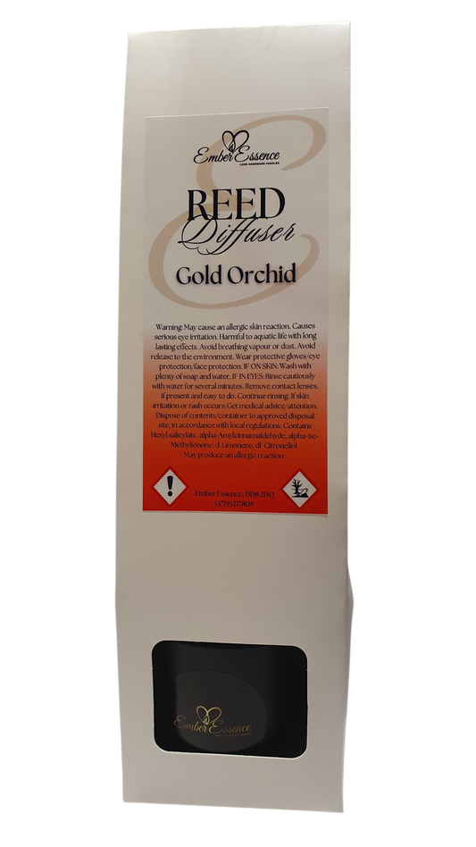 Gold Orchid Reed Diffuser
